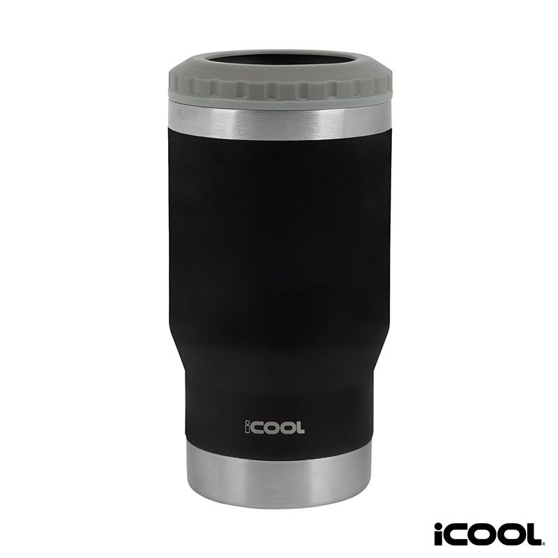 iCOOL® Oswego 14 oz. Double Wall Stainless Steel Can Cooler / Tumbler