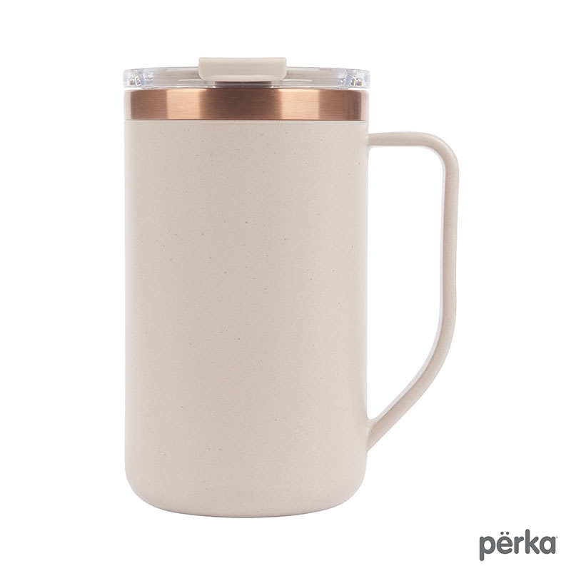 Perka® Guji 15 oz. Recycled Steel and Coffee Grounds Mug