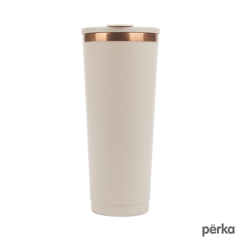 Perka® Barbarossa 24 oz. Recycled Steel and Coffee Grounds Tumbler