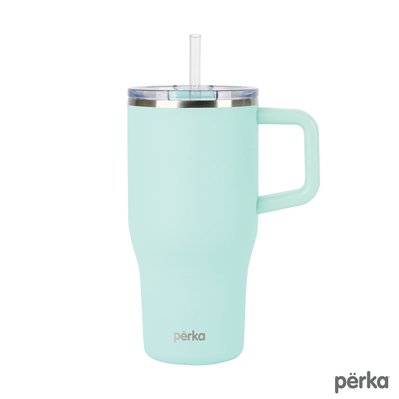 Perka® Myrton 20 oz. Double Wall, Recycled Stainless Steel Travel Mug