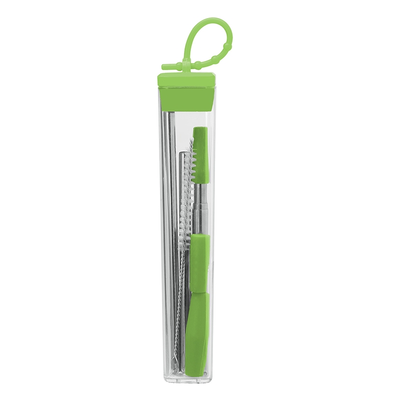 Cosmopolitan 7-Piece, 2-Straw Stainless Steel  Set