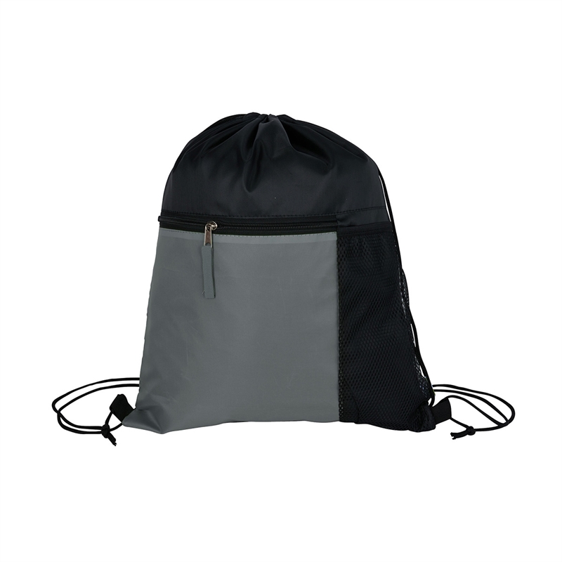 Manchester Recycled (RPET) Drawstring Bag With Zippered & Mesh Pockets 42