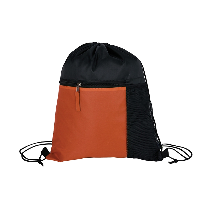 Manchester Recycled (RPET) Drawstring Bag With Zippered & Mesh Pockets 17