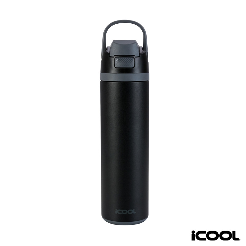 iCOOL® Manitou 24 oz. Double Wall, Recycled Stainless Steel Water Bottle