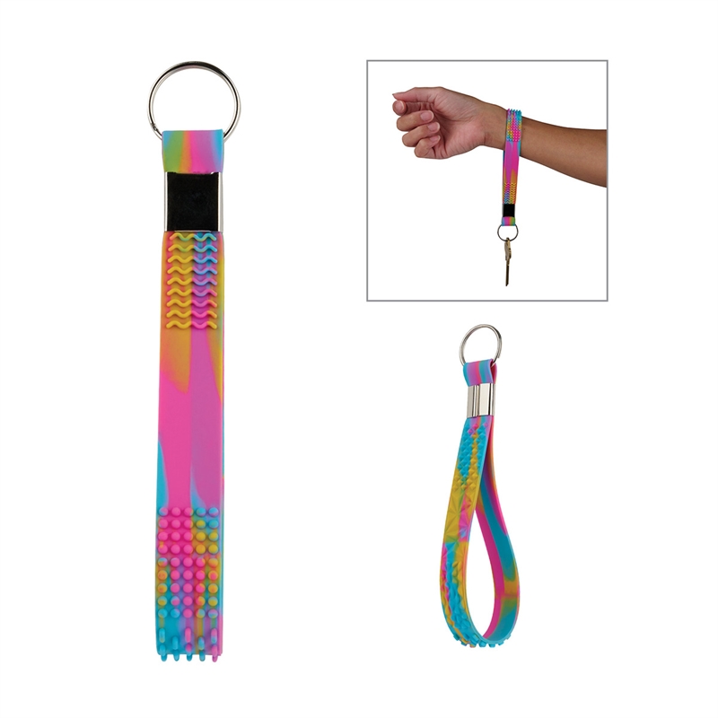 Fefe Tactile Fidget Keychain Wristlet 33